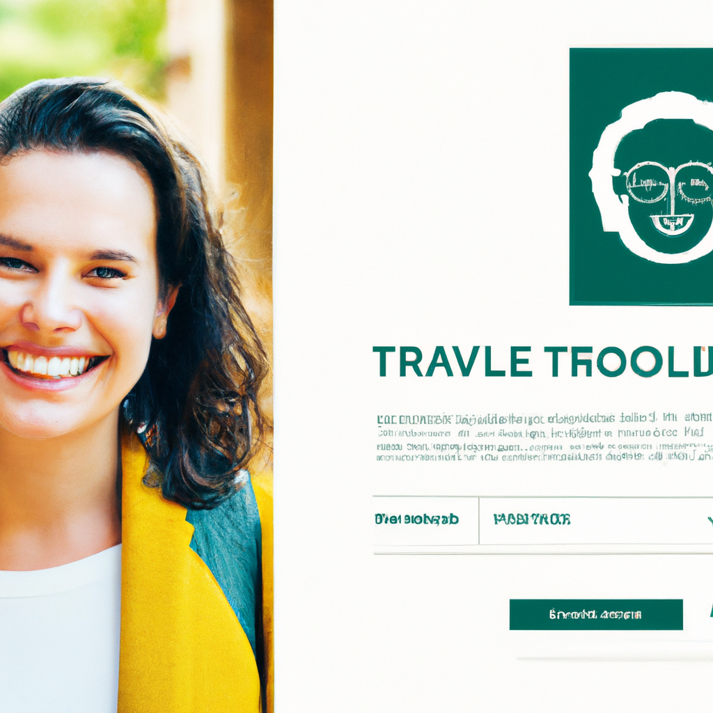 Portrait of smiling traveler